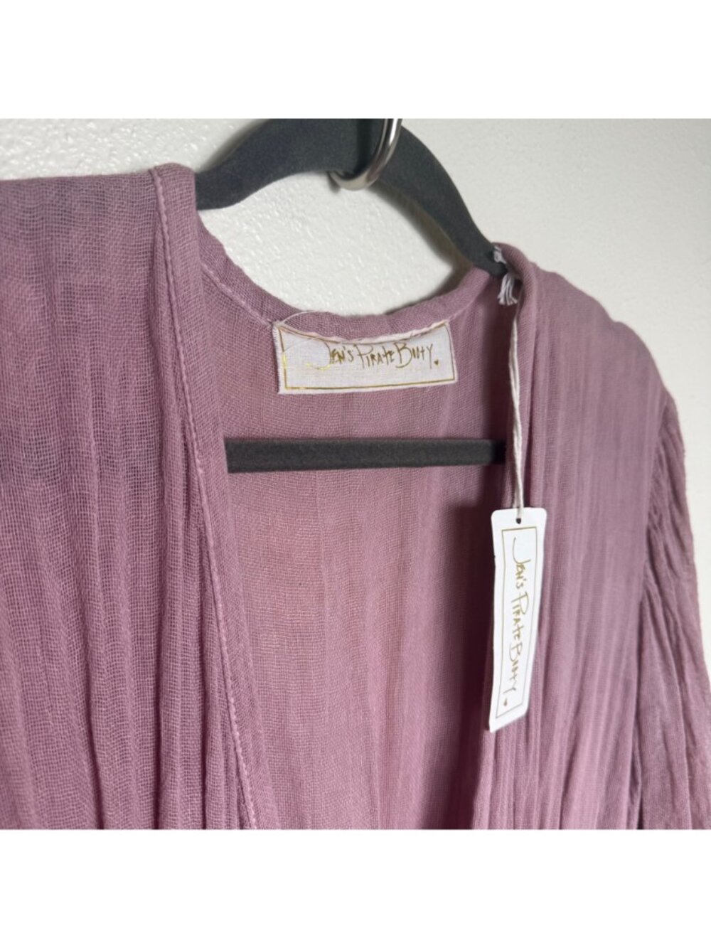 NWT Jens Pirate Booty 'Lapis Maxi Amethyst Long-Sleeve Maxi BOHO Dress Sz M - Picture 5 of 9